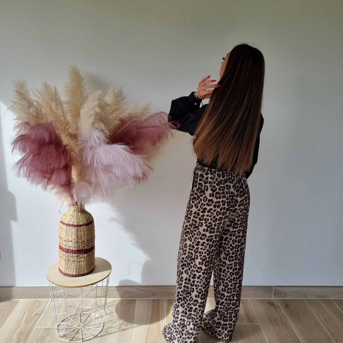 Pantalon décontracté Léopard