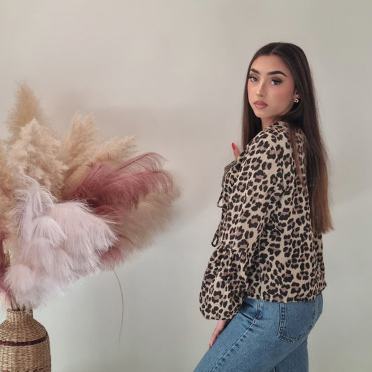 Blouse bohème Léopard