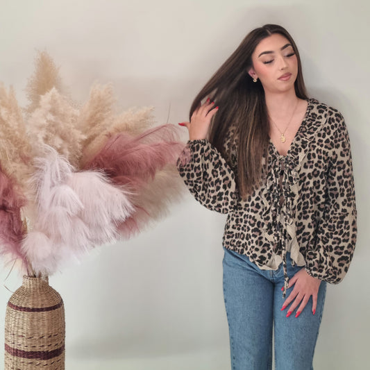 Blouse bohème Léopard